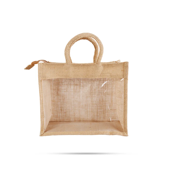 Jute Made Tab Bag Regular by Drapes & Crafts